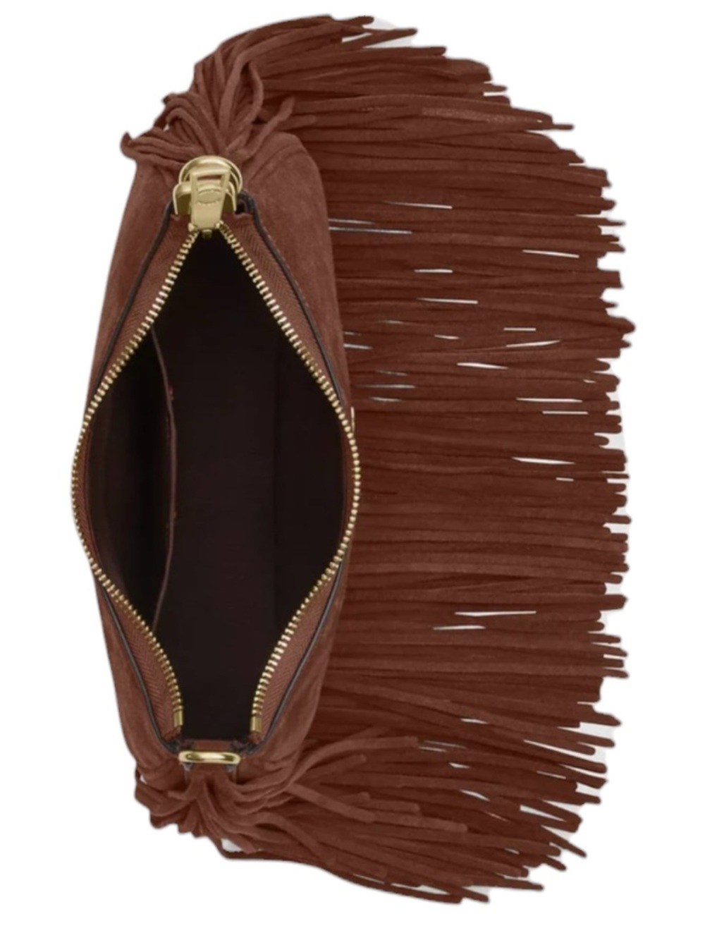 Coach Brown Suede Fringe Hobo Bag new in packaging - Picture 2 of 5